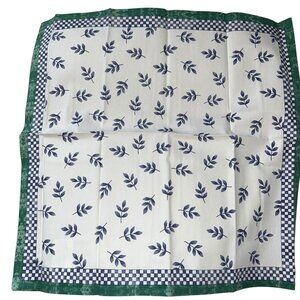 Villeroy & boch NEW NIP blue green French Provencal checkerboard LEAF 4 …